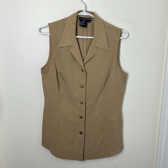 Tristan Waistcoat Vest & Hi rise wide leg Pants Two Set Size Medium - Picture 3 of 13